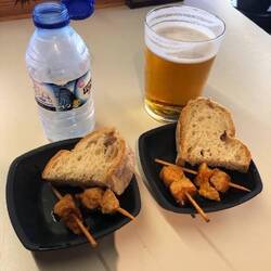 Always provided a snack with a drink