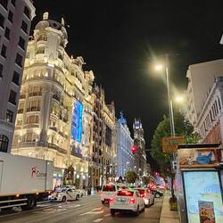 Madrid nightlife on Gran Via