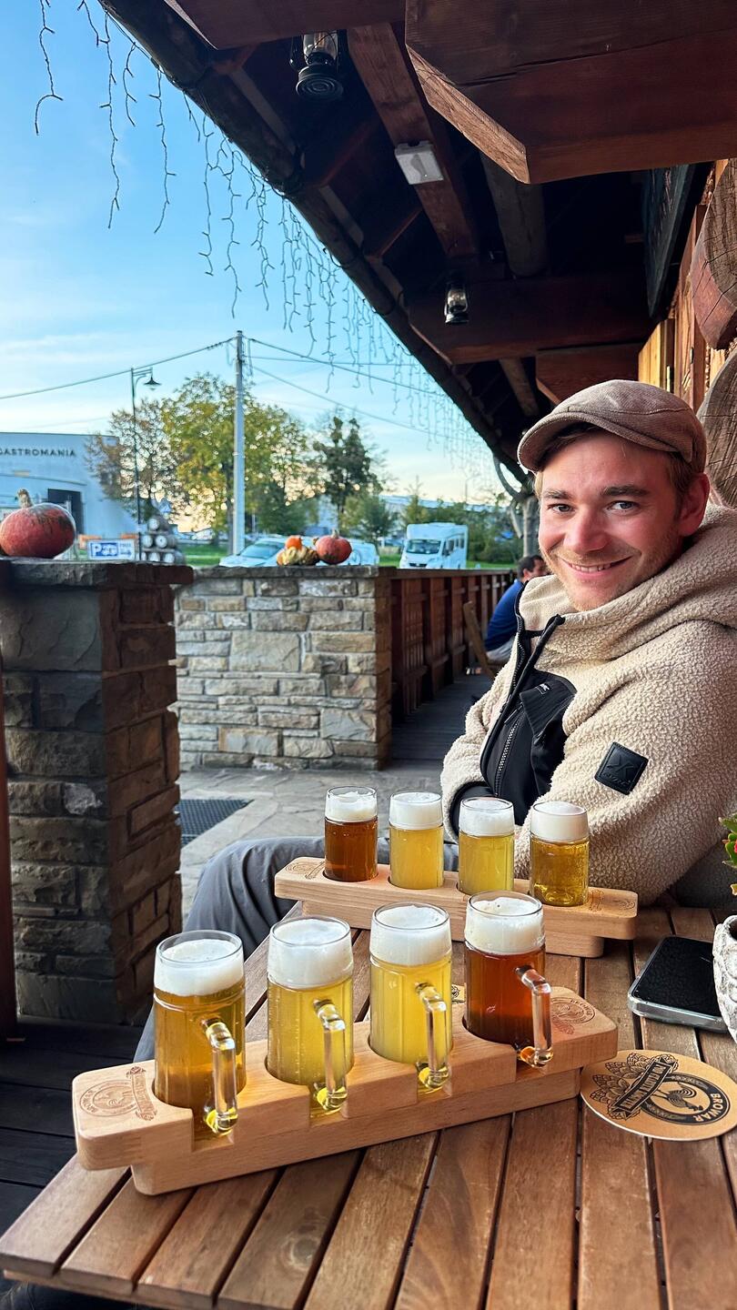 Eine Verkostung für umgerechnet €4,50 😌