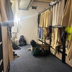 Ein Teil des Schlafsaals des Tequila Sunrise Hostel