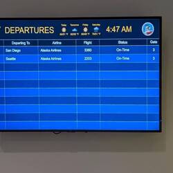 All the flights this morning.