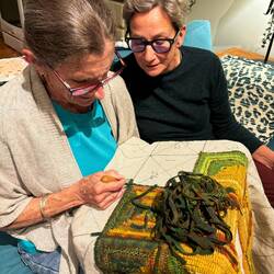 Barbara Hooking! Pulling an 8 cut.