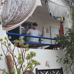 Unser Zimmer mit Ausblick in Salema im "Haus Susanne"