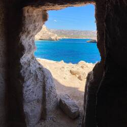 Blick aus der Felsenkirche