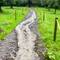 The trail turned into a muddy river