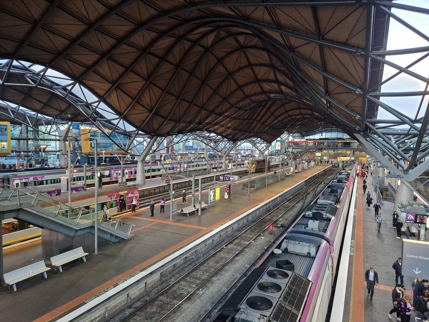 Bahnhof "Cross Station" in Melbourne