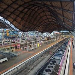 Bahnhof "Cross Station" in Melbourne