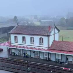 View from our room around 9am