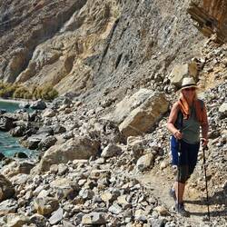 kurz vor dem steilen Anstieg