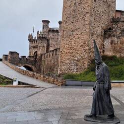 The 12th century Knights Templar castle in Ponferada.