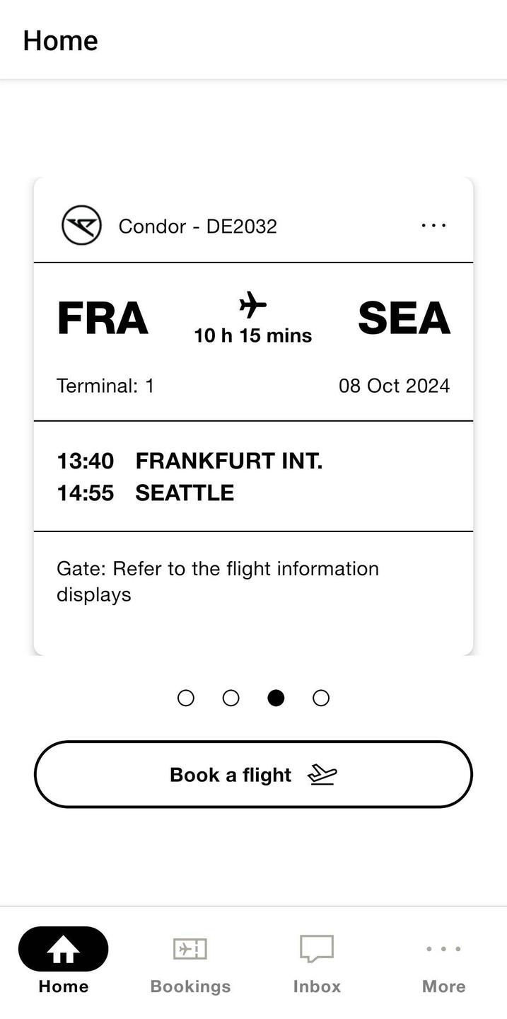The flight we made