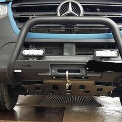 Extra safety/off road features: bull bar, hallogen headlights. winch, steel reinforsment...
