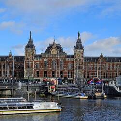 Centraal Station near where the ship was docked.