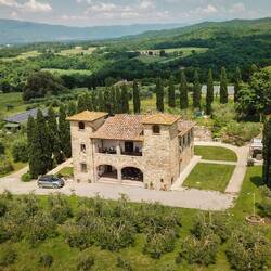 Aerial view of Villa Petrea