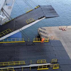 Die Rampen werden abgelassen