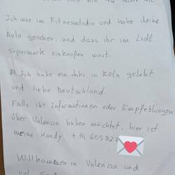 Brief von Carlos 🥰