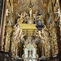 This is behind and above the alter. It blew us away when we saw it.