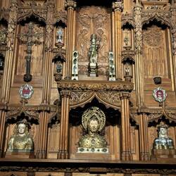 Alter of relics in museum