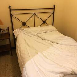 Our hotel room was like a monk's room