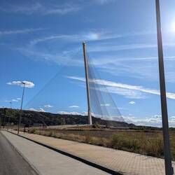 Coole Brücke schon von 10 km Entfernung gesehen