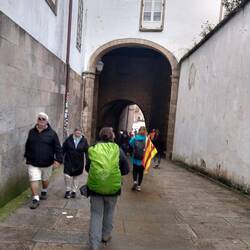 As you near this entryway you can hear the bagpiper.