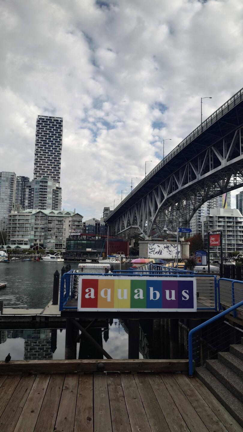 Los geht's per Aquabus nach Granville Island zum Meeting point