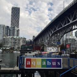 Los geht's per Aquabus nach Granville Island zum Meeting point