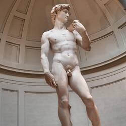 Michelangelo’s David in The Tribune Hall