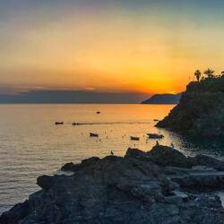 Sunset in Manarola