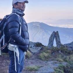 Chitra at one of our breaks