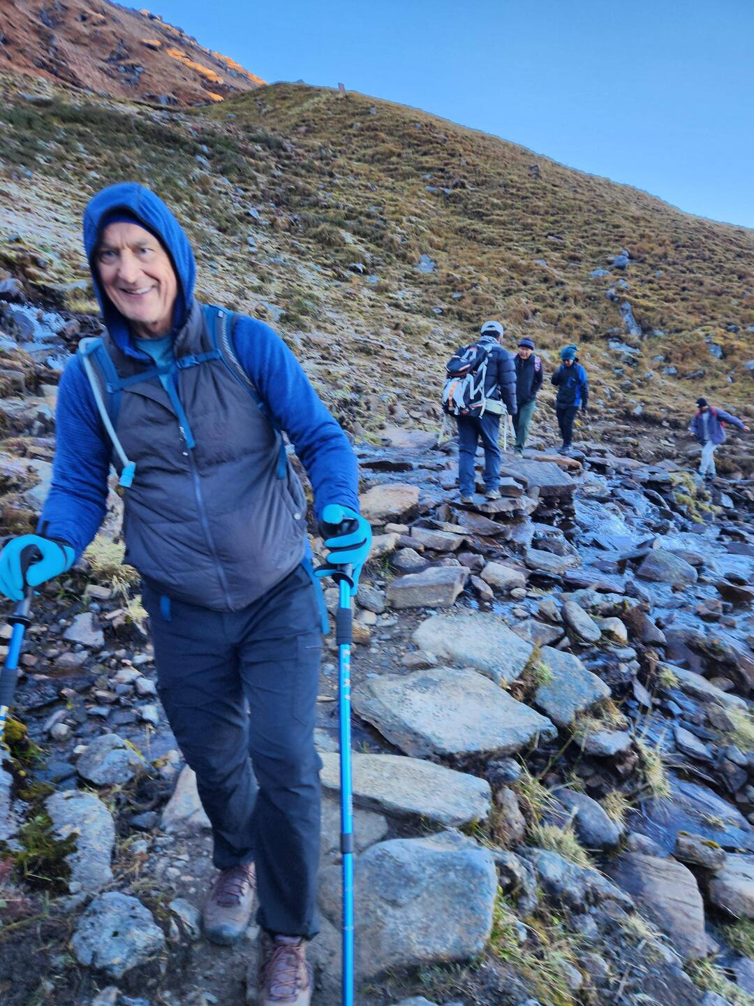 One of many water crossings