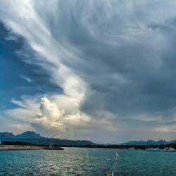 Afternoon storm at Cannigone in Sardinia
