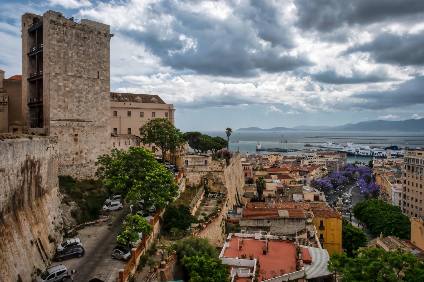 Old city in Cagliari