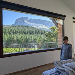 Blick aus dem Hauptschlafzimmer.