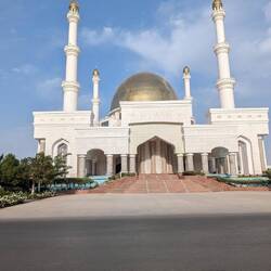 Our first marble and gold mosque in Mary