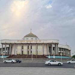 The Presidential Palace in Mary. When we asked what the purpose is, we were told it doesn't have one