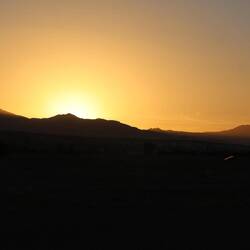 Sonnenuntergang auf dem Geburtstagshügel