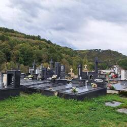 These are family graves, each slab has two rings on it to lift it to get the next person in.