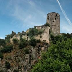 Ruins of the medieval castle of Pocitelj, Bosnia