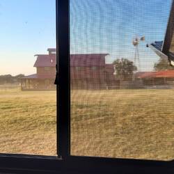 Morgendlicher Ausblick auf Shookie's Farm