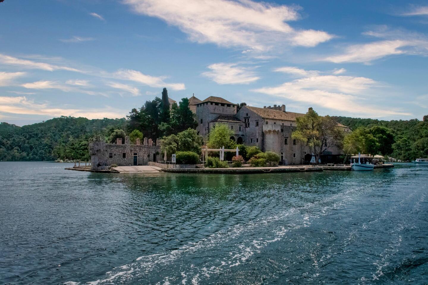 The Medieval monastery at Mljet