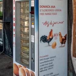 Free-range egg vending machine
