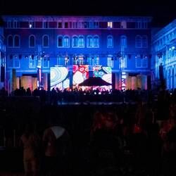 Outdoor concert at Split waterfront