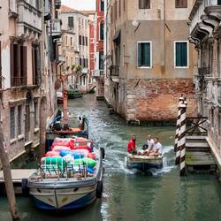 Working boats in Venice
