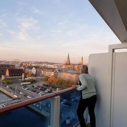 Ein letzter Blick vom Balkon.