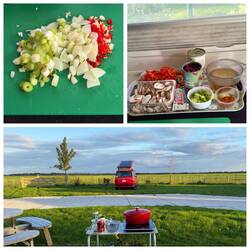 Das Abendessen vor- und zubereiten