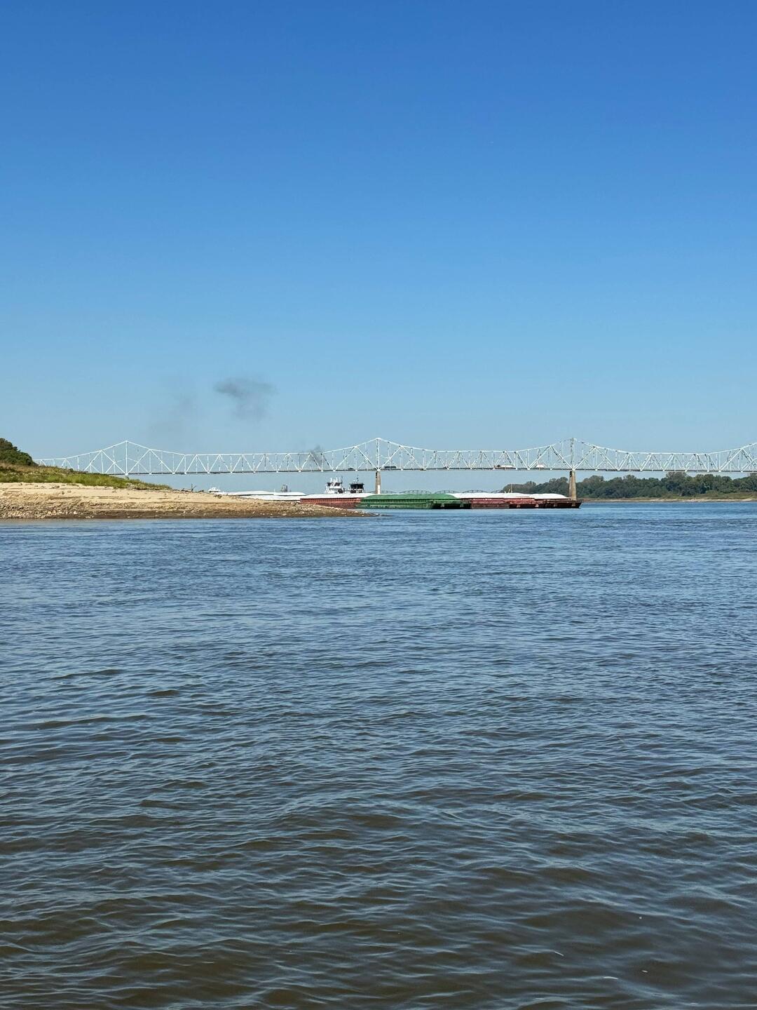 Coming out of Mississippi into Ohio. Bridge is in Ohio
