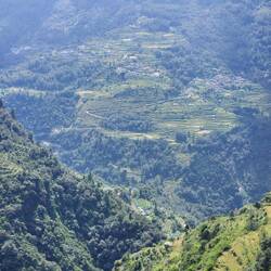 The villages on the mountainsides