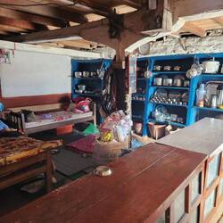Inside the kitchen & living quarters of our hosts of our Lodge