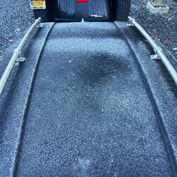 In the WV mountains, there was ice on the Moto in the morning!